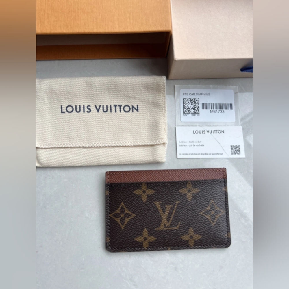 Louis Vuitton Brown Monogram Card Holder